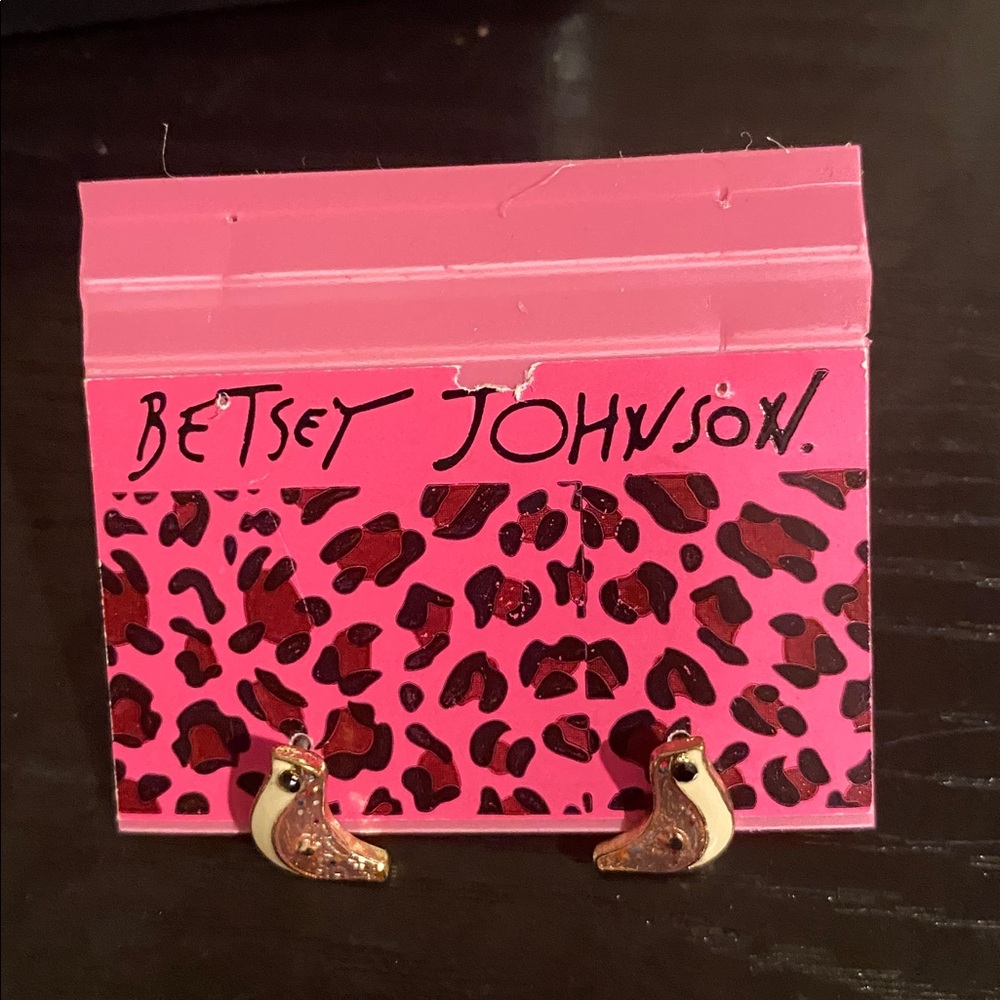 Betsey Johnson Gold-Tone Crescent Earrings